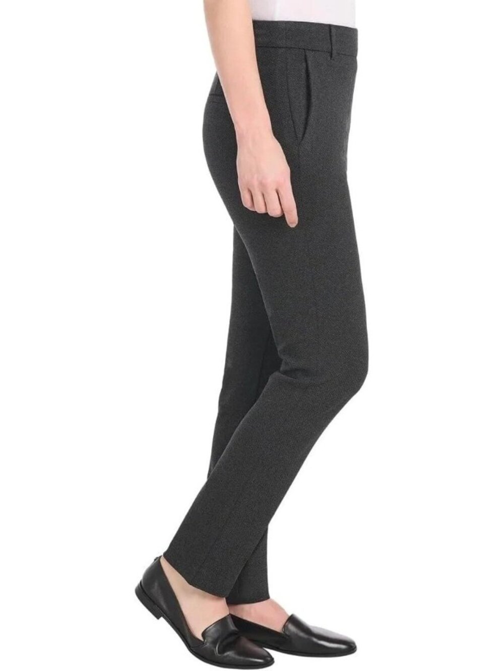 NWT Dalia Women's L Mid Rise Narrow Leg Pants Tummy Control Pull on G2105 - Picture 2 of 15